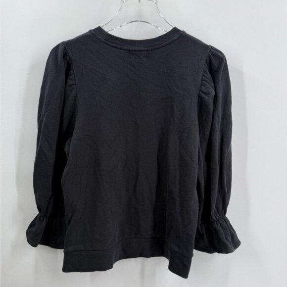 Nation LTD black sweatshirt‎ with puff sleeves size medium - Picture 2 of 6